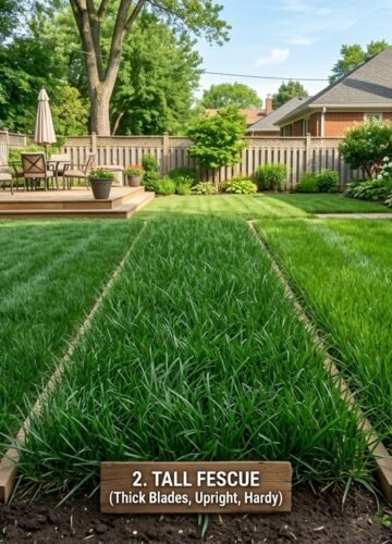 Kentucky Bluegrass vs Fescue vs Ryegrass