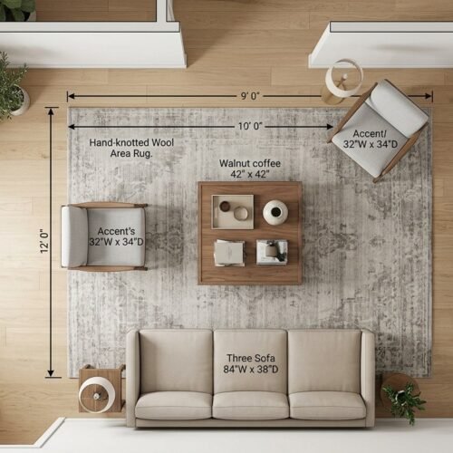 9 x 12 Rugs for Living Room: Size & Style Guide