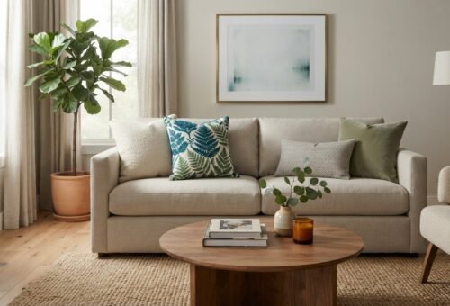 Blue and Green Throw Pillow Ideas for Every Room